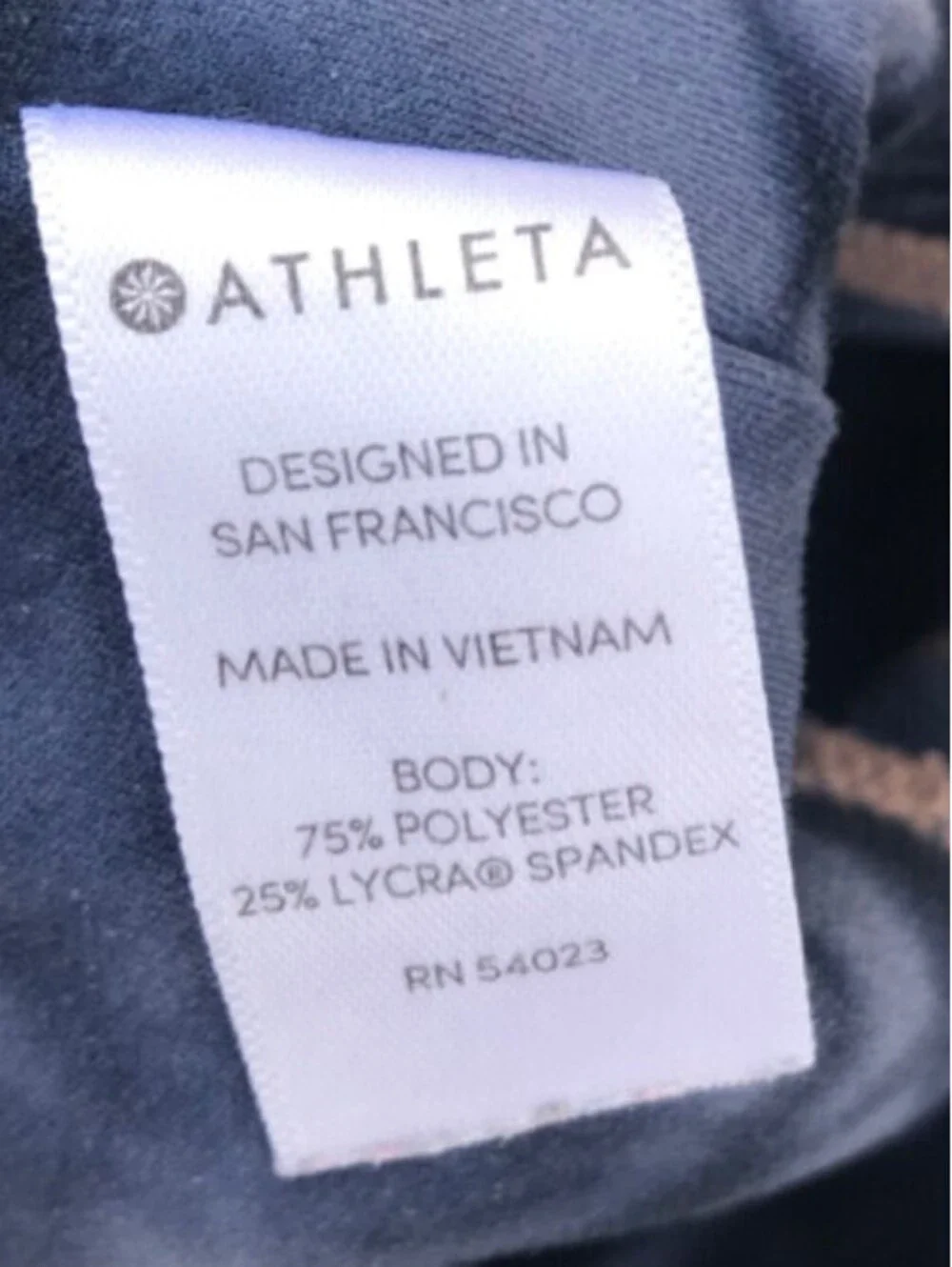 Athleta Powervita Blue Tie Dye Salutation Ankle Tight Legging Small Yoga Pant